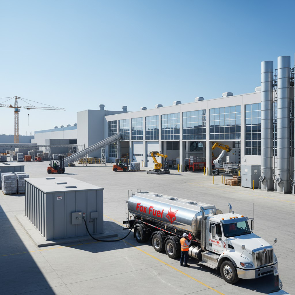 Industrial manufacturing fuel delivery services